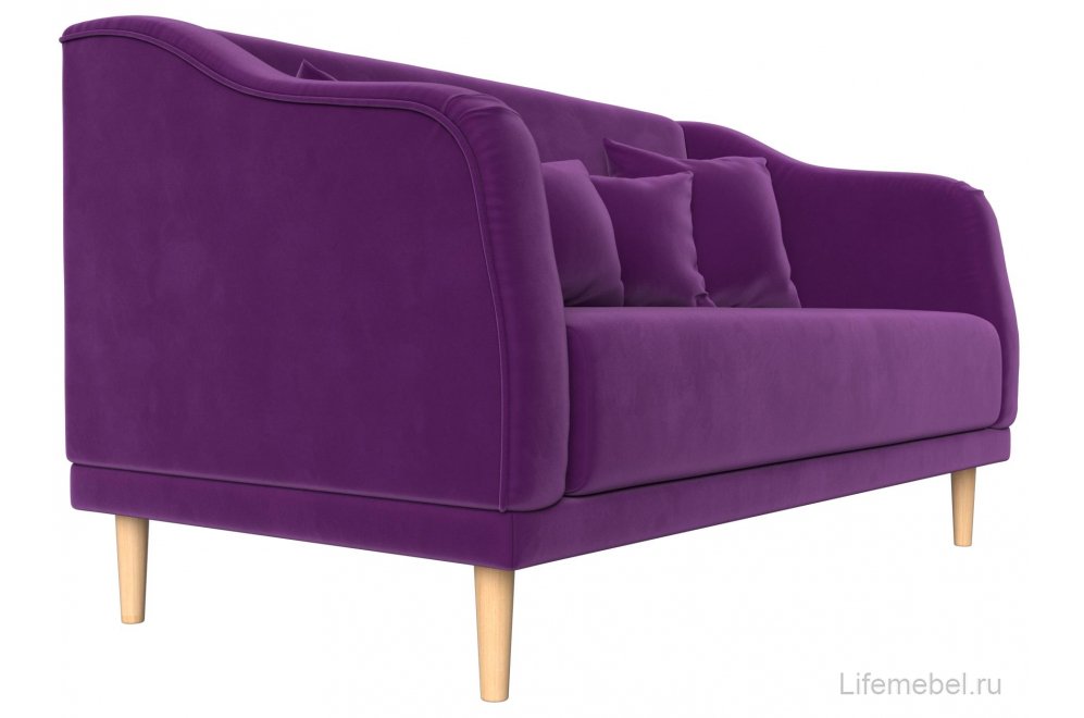 Кухонный диван Киото фиолетовый микровельвет
