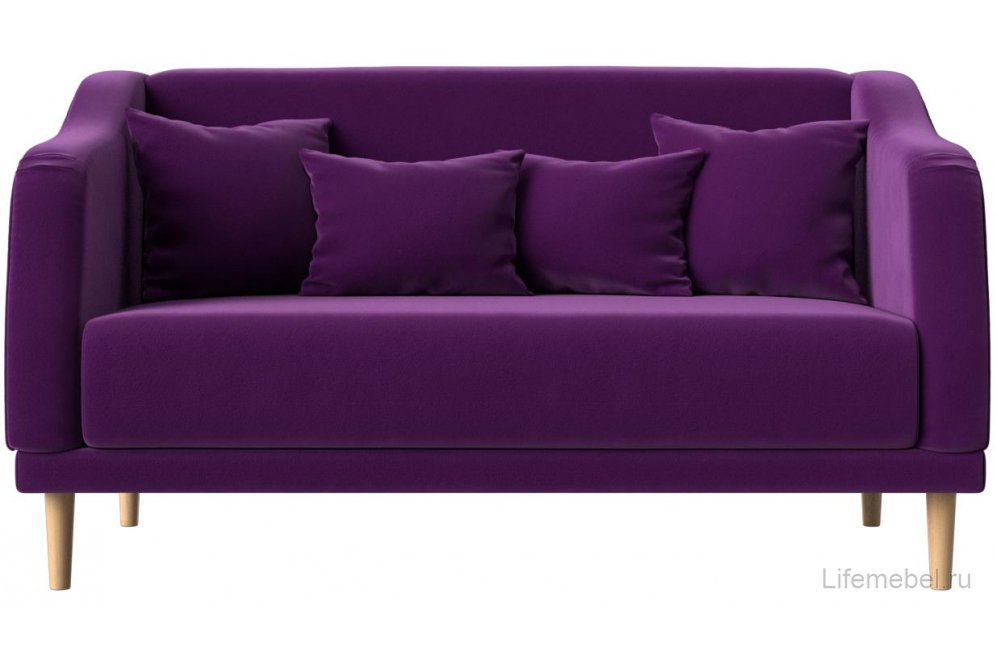 Кухонный диван Киото фиолетовый микровельвет