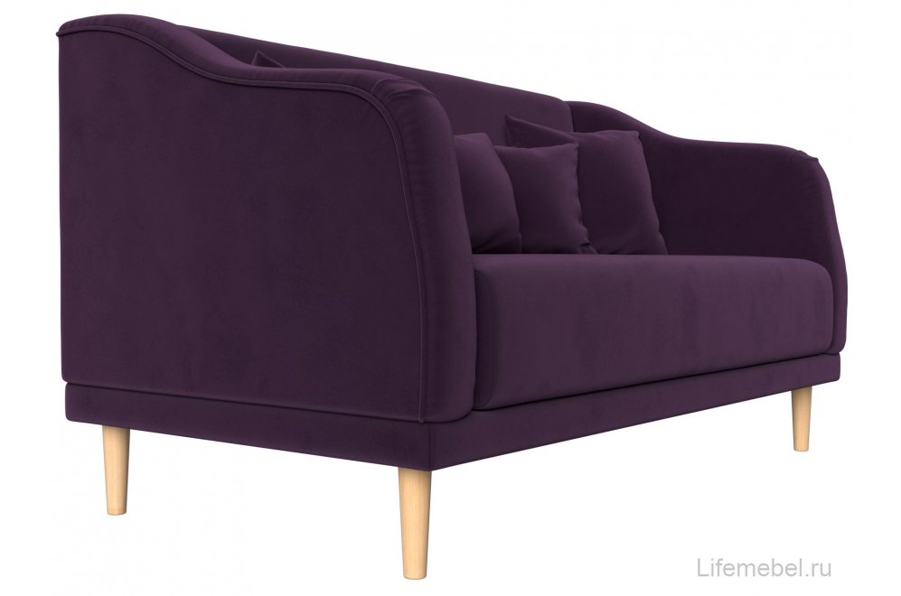 Кухонный диван Киото фиолетовый велюр