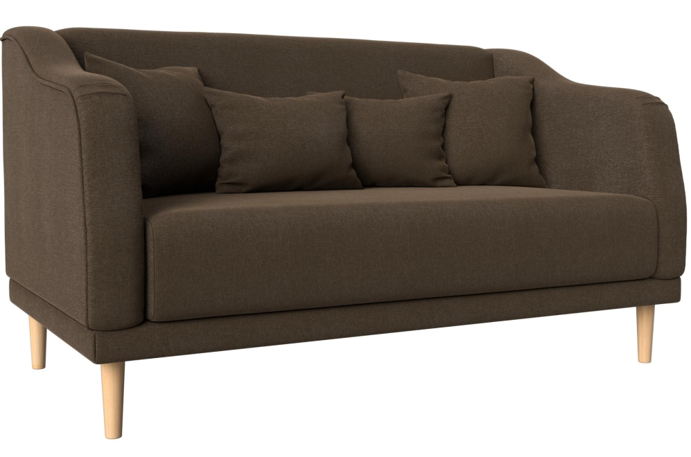 Кухонный диван Киото коричневая рогожка