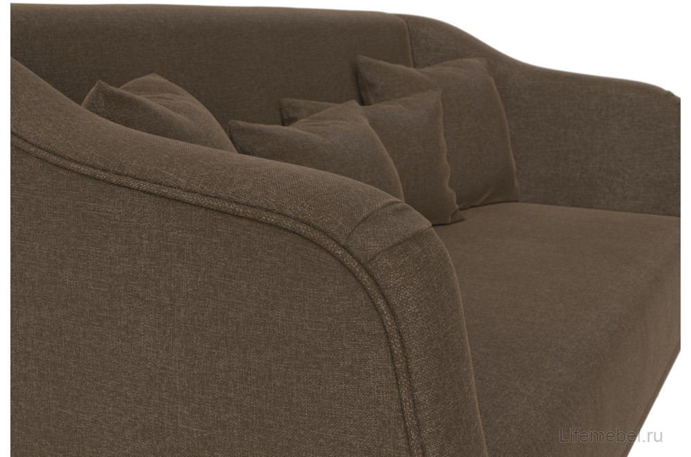 Кухонный диван Киото коричневая рогожка