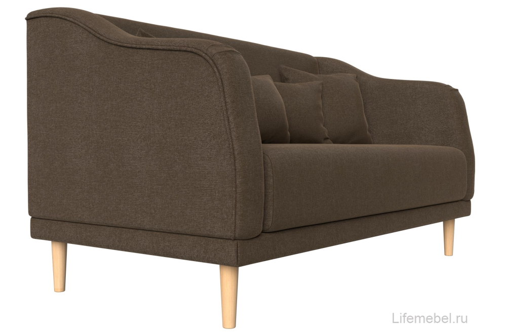 Кухонный диван Киото коричневая рогожка