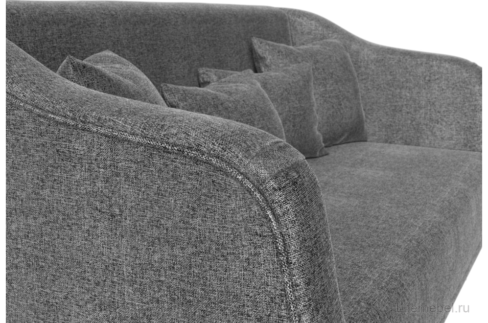 Кухонный диван Киото серая рогожка