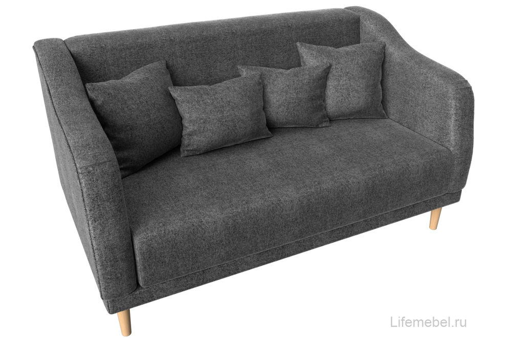 Кухонный диван Киото серая рогожка