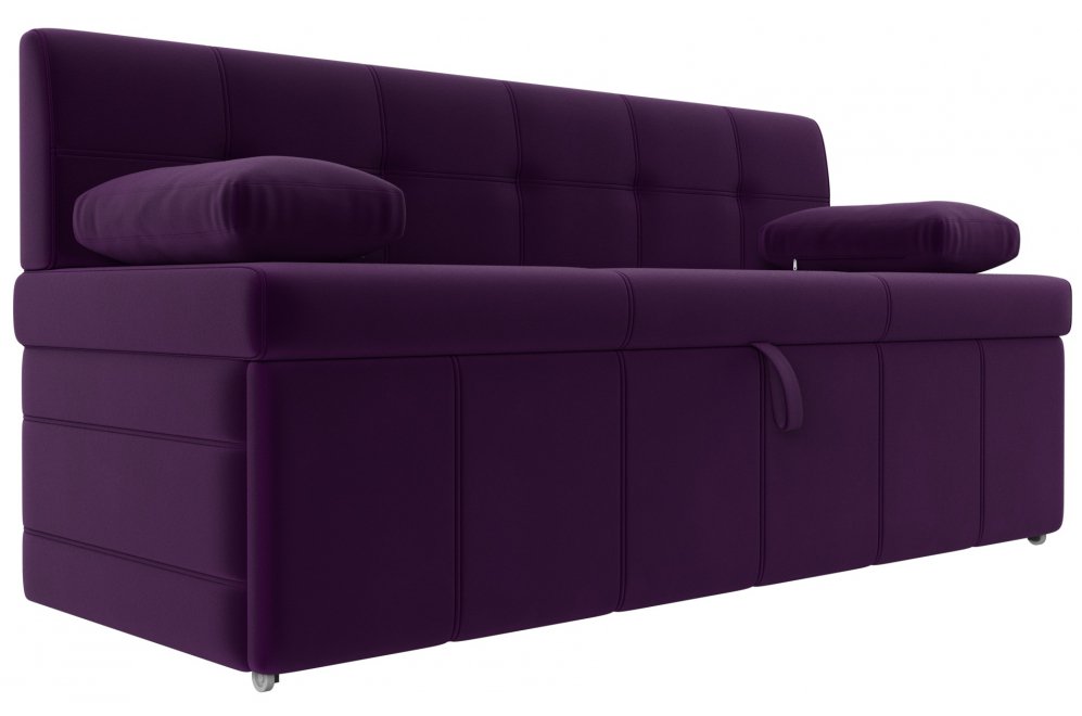 Кухонный диван Лео микровельвет фиолетовый