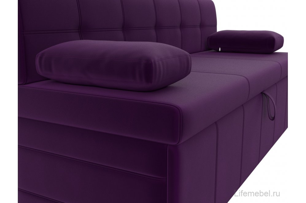 Кухонный диван Лео микровельвет фиолетовый