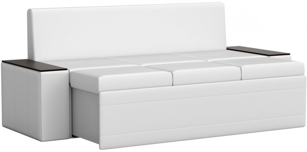 Кухонный диван Лина экокожа белый