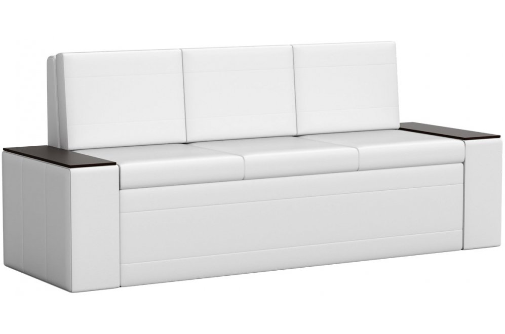 Кухонный диван Лина экокожа белый