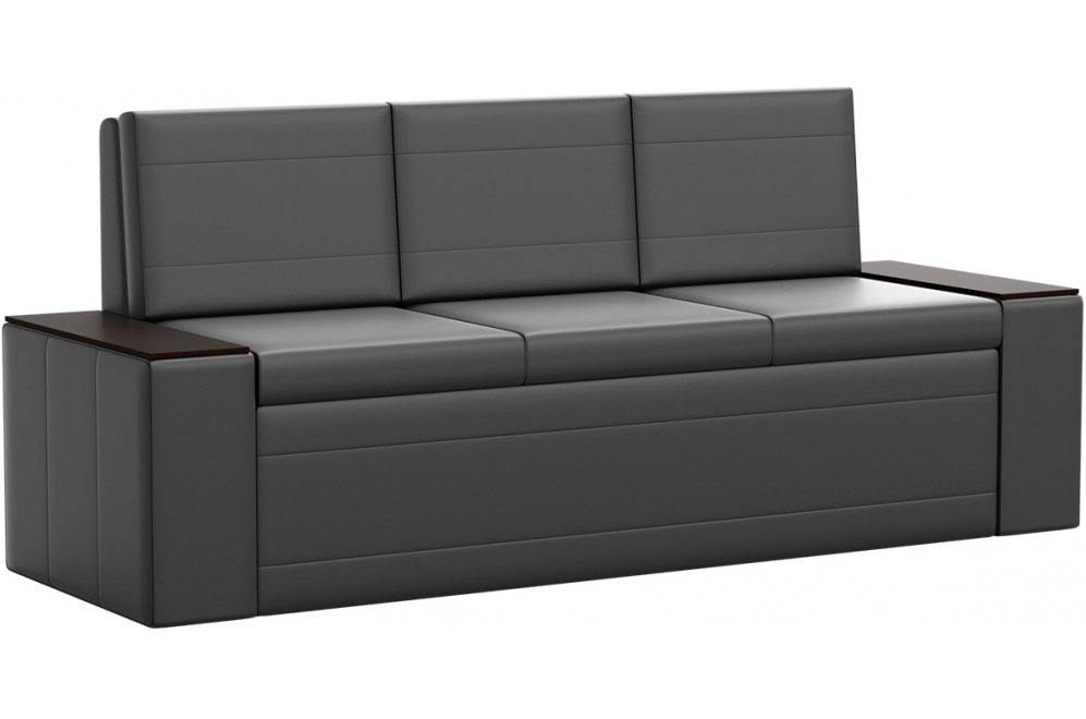 Кухонный диван Лина экокожа черный