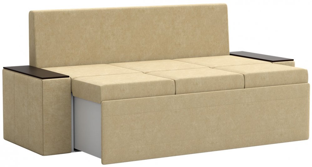 Кухонный диван Лина микровельвет бежевый