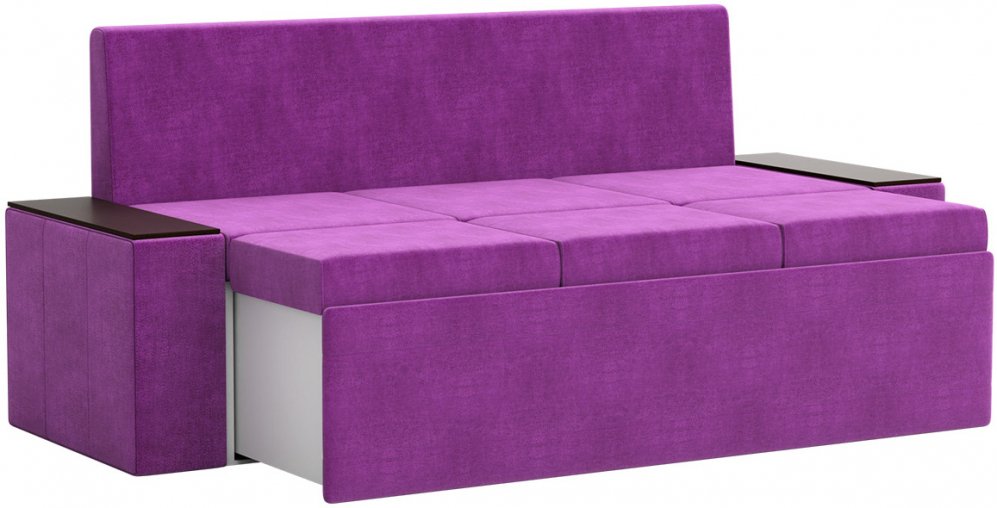 Кухонный диван Лина микровельвет фиолетовый