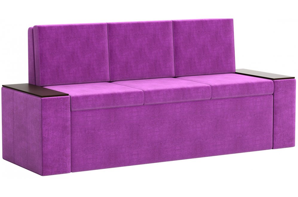Кухонный диван Лина микровельвет фиолетовый