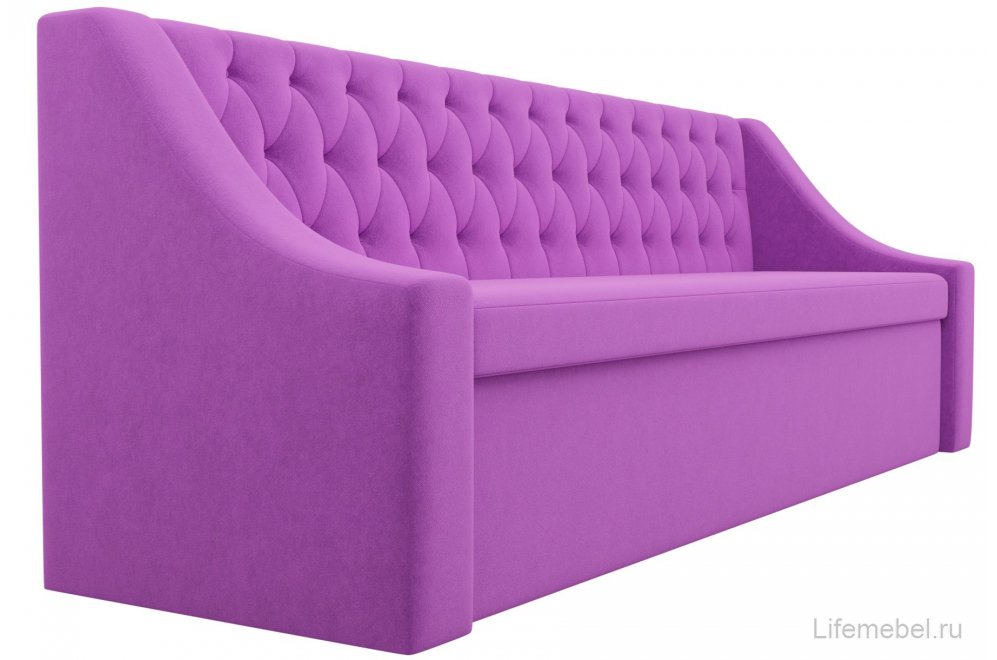 Кухонный диван Мерлин микровельвет фиолетовый