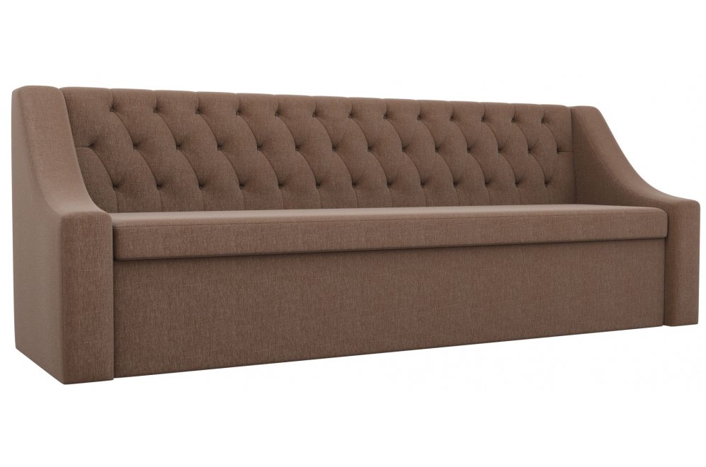 Кухонный диван Мерлин рогожка коричневый