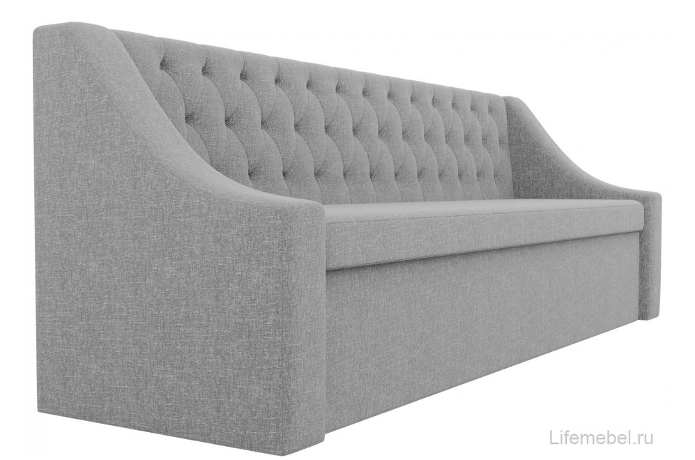 Кухонный диван Мерлин рогожка серый