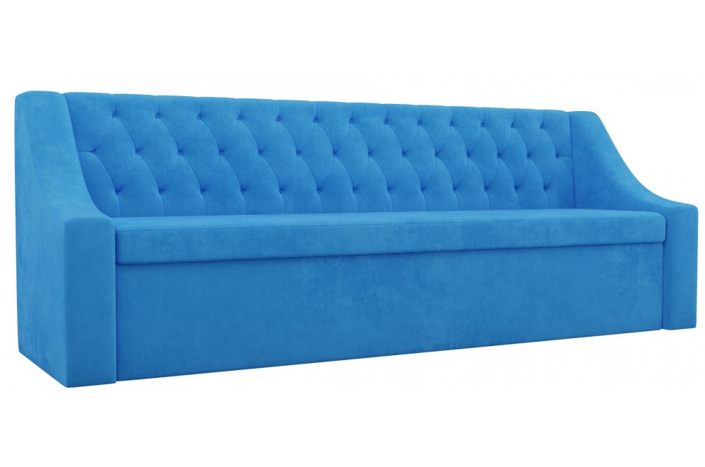 Кухонный диван Мерлин велюр синий