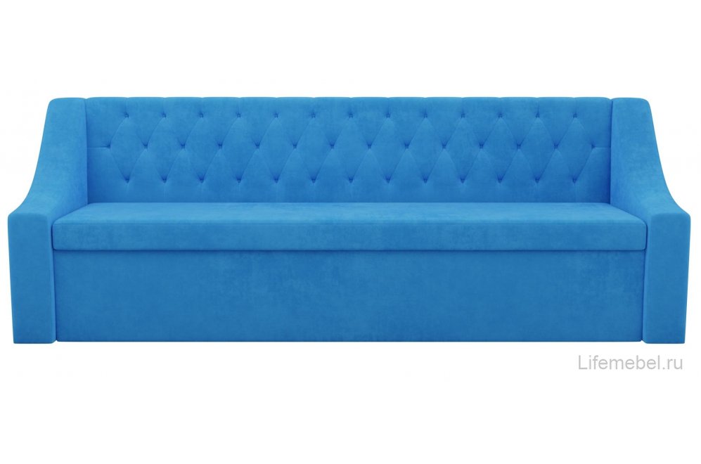 Кухонный диван Мерлин велюр синий