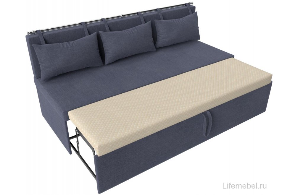 Кухонный диван Метро рогожка berat серая