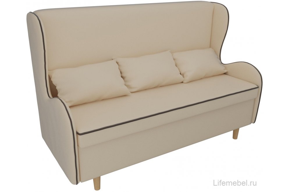 Кухонный диван Сэймон экокожа бежевая