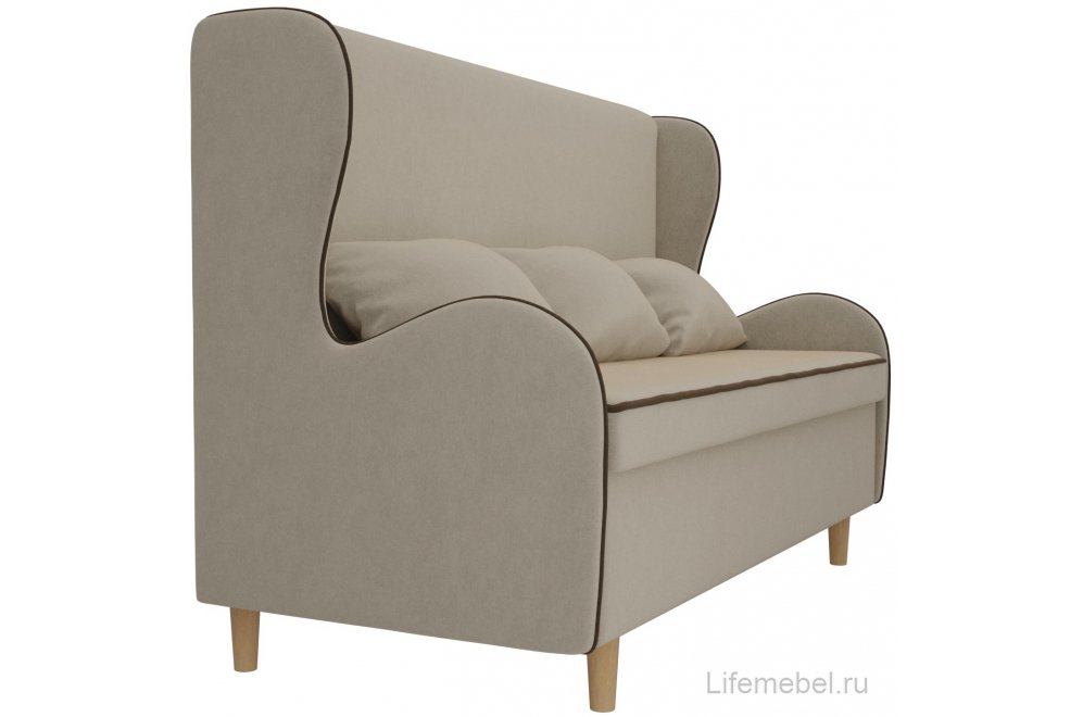 Кухонный диван Сэймон микровельвет бежевый