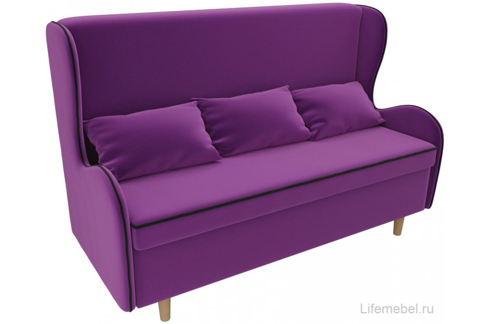 Кухонный диван Сэймон микровельвет фиолетовый