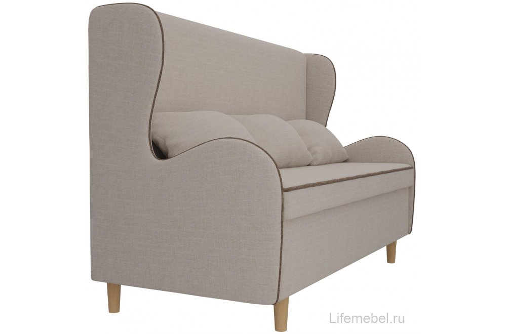 Кухонный диван Сэймон рогожка бежевая