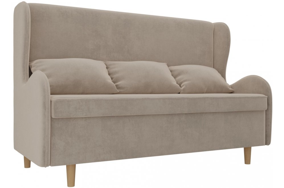 Кухонный диван Сэймон велюр бежевый