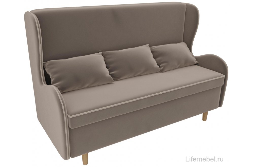 Кухонный диван Сэймон велюр коричневый