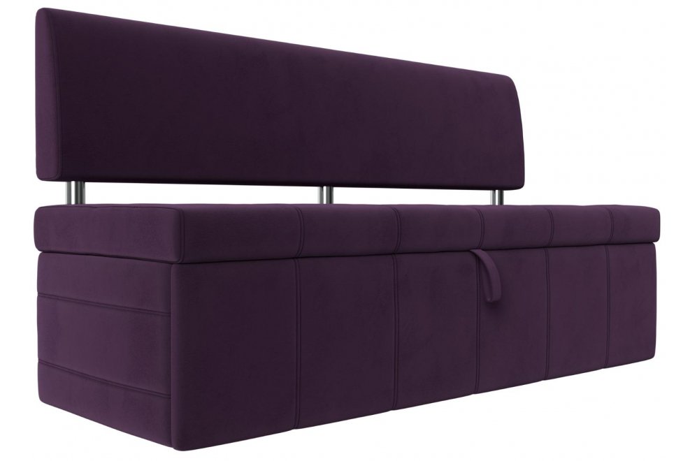 Кухонный диван Стоун велюр фиолетовый