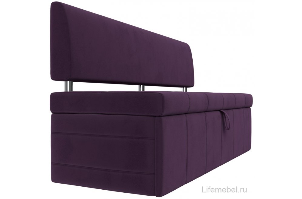 Кухонный диван Стоун велюр фиолетовый