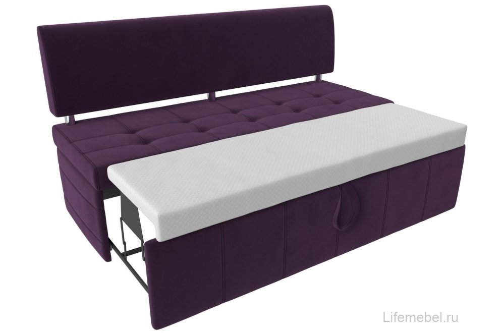 Кухонный диван Стоун велюр фиолетовый