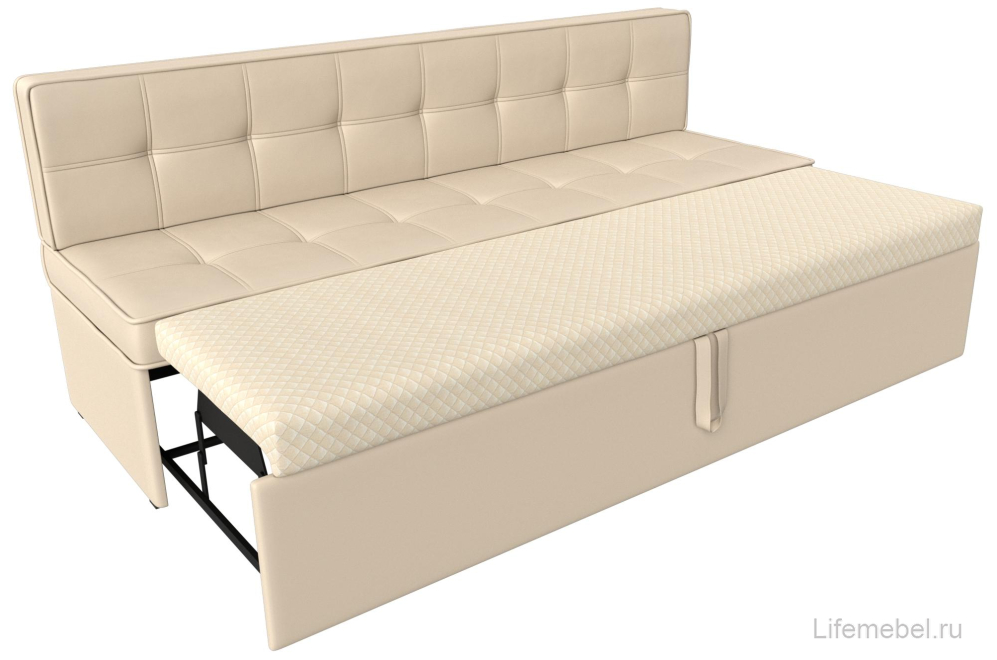 Кухонный диван Техас бежевая экокожа