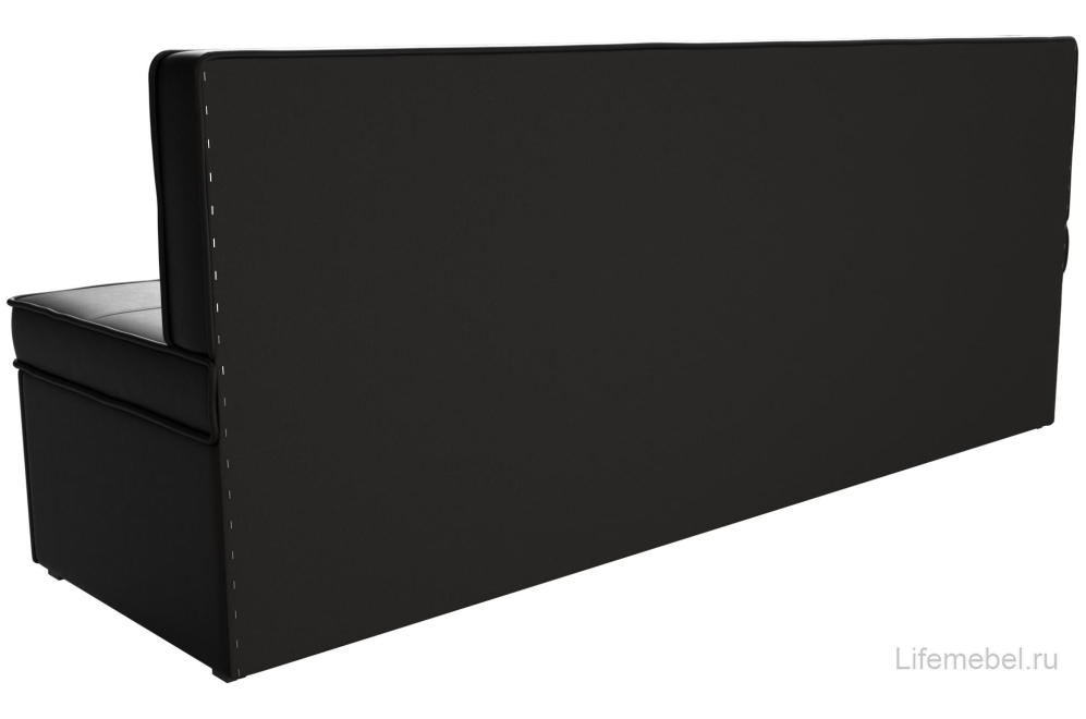 Кухонный диван Техас черная экокожа