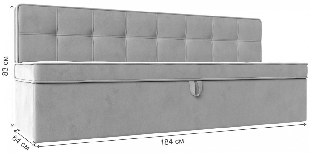 Кухонный диван Техас фиолетовый микровельвет
