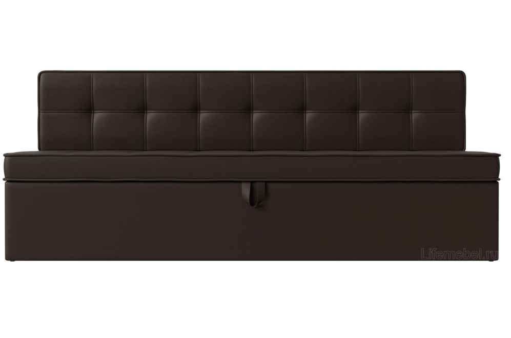 Кухонный диван Техас коричневая экокожа