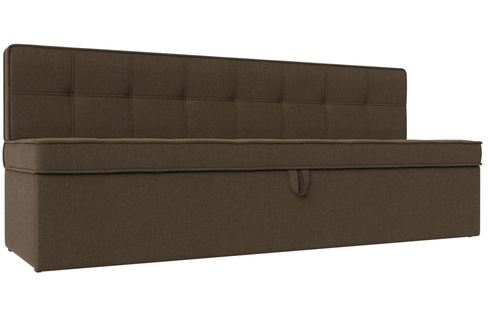 Кухонный диван Техас коричневая рогожка