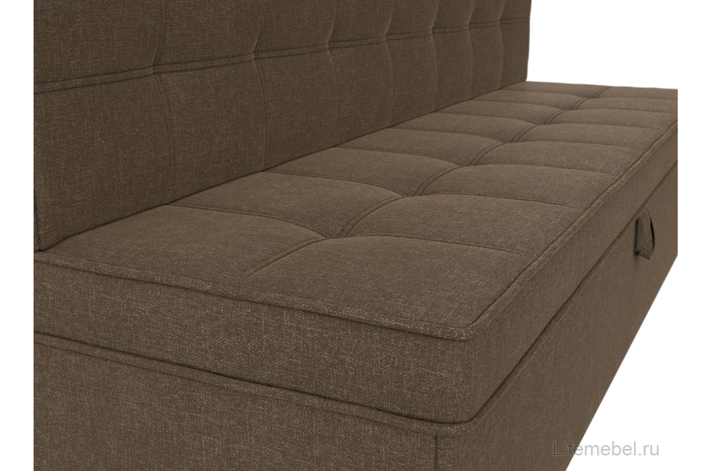 Кухонный диван Техас коричневая рогожка