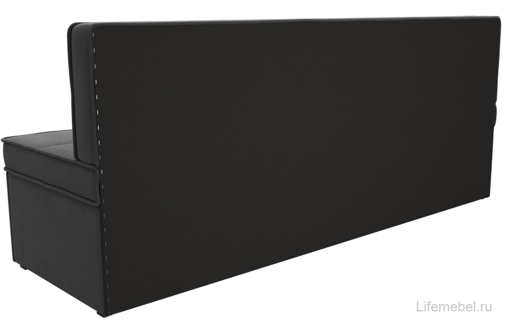 Кухонный диван Соната-Прайм серый велюр