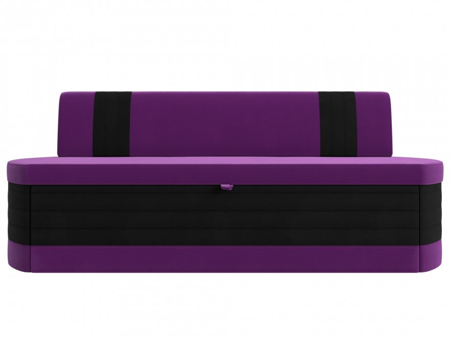Кухонный диван Токио микровельвет фиолетовый / черный