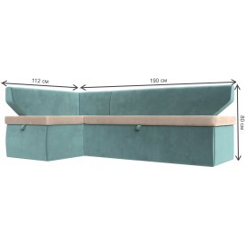 Кухонный диван угловой Соната-Сити