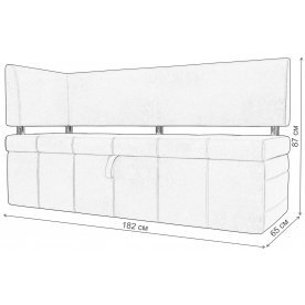 Кухонный диван Стоун левый