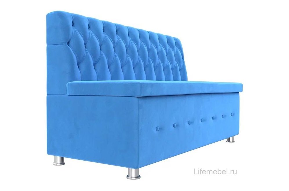 Кухонный диван Вента голубой велюр