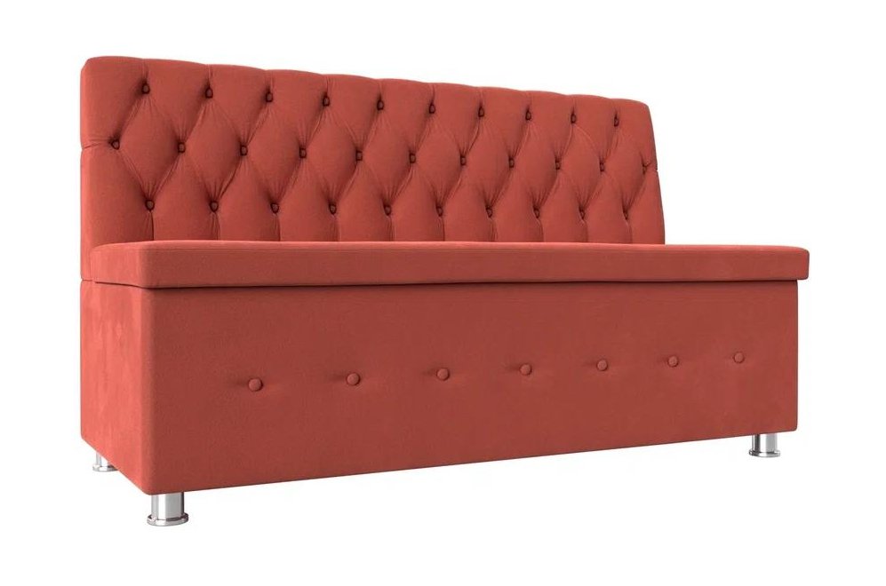 Кухонный диван Вента коралловый микровельвет