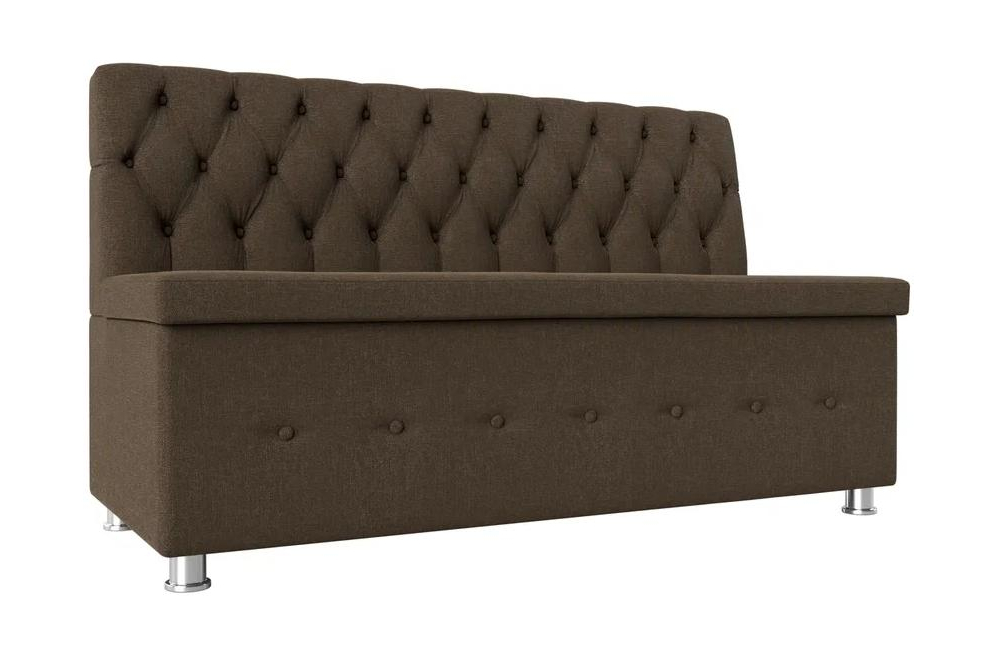 Кухонный диван Вента коричневая рогожка