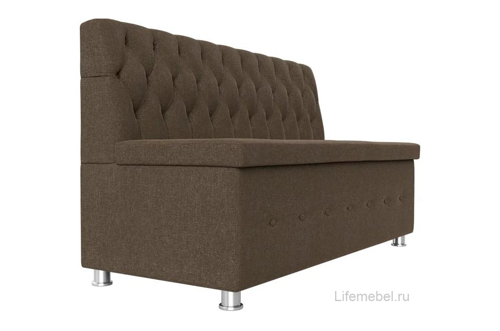 Кухонный диван Вента коричневая рогожка