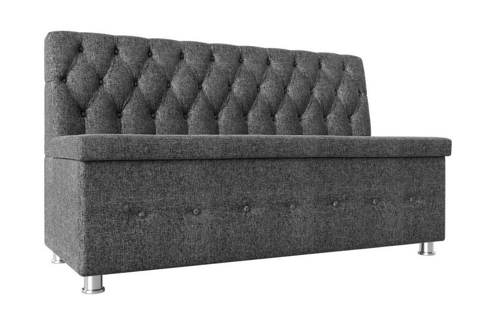 Кухонный диван Вента серая рогожка