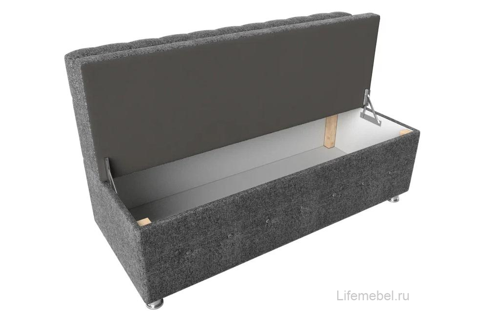 Кухонный диван Вента серая рогожка