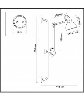 Настенный светильник Arta 4126/1WA