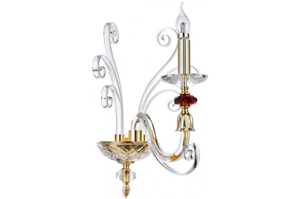 Бра Catarina AP1 Gold/Transparent-Cognac
