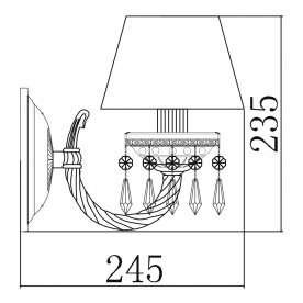 Бра Classic 7 CL1028-01-R